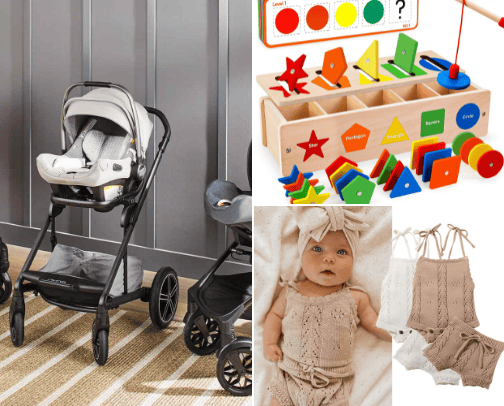 Must haves for babies and toddlers cover photo collage