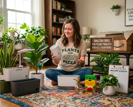 Amazon Finds for Plant Parents Who Kill Everything cover photo collage