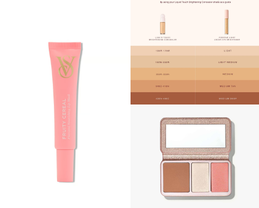 makeup products cover photo collage