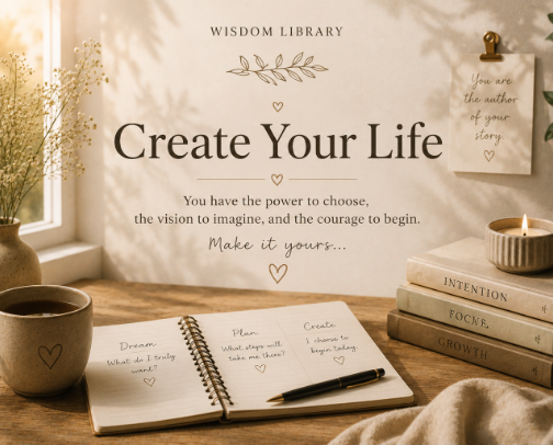 Create Your Life - Manifestation cover photo collage