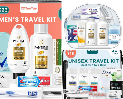 travel essentials kit cover photo collage