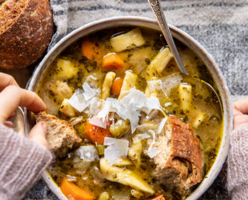 Winter soups cover photo collage