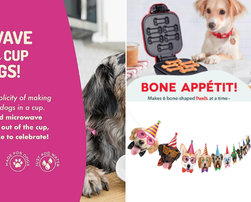 🥳 Happy Birthday to your dog! The Ultimate Dog Party Planner & Shop List cover photo collage