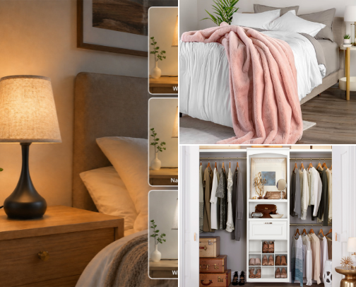 Bedroom Finds That Feel Cozy cover photo collage