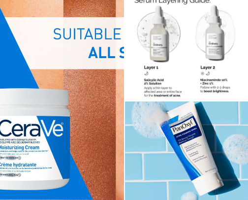 Products that saved my acne prone skin cover photo collage