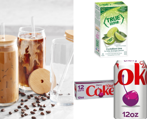 Essentials for a refreshing midday pick me up! cover photo collage