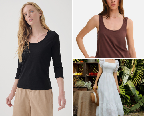 organic, non-toxic clothing cover photo collage