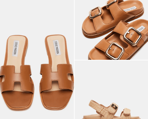 summer essentials | shoes cover photo collage