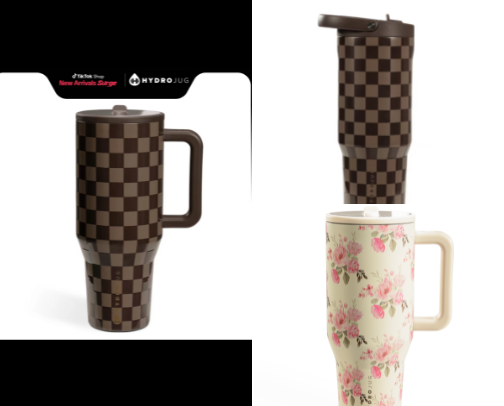 Hydrojug tumblers including new fall colors cover photo collage