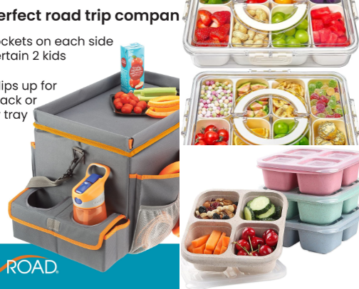Road Trip Snack Station cover photo collage