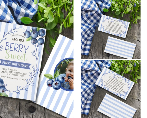 Sweet & Simple Perfection: The Ultimate Berry Sweet Birthday Party Collection! cover photo collage