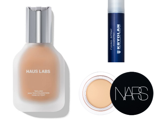 Makeup routine cover photo collage