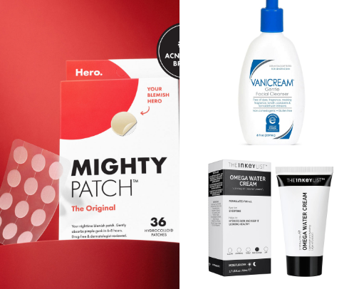 Products I NEED as a acne girly cover photo collage