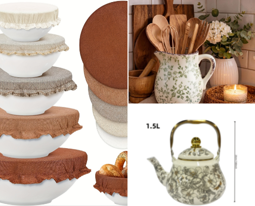 Cottagecore Kitchen finds (temu addition) cover photo collage