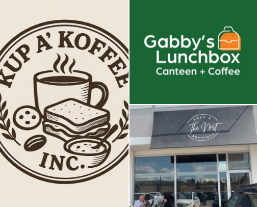 Favorite coffee shops in Hinton Alberta cover photo collage
