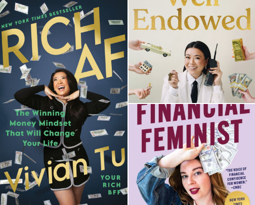 FINANCE Books for the Girls cover photo collage