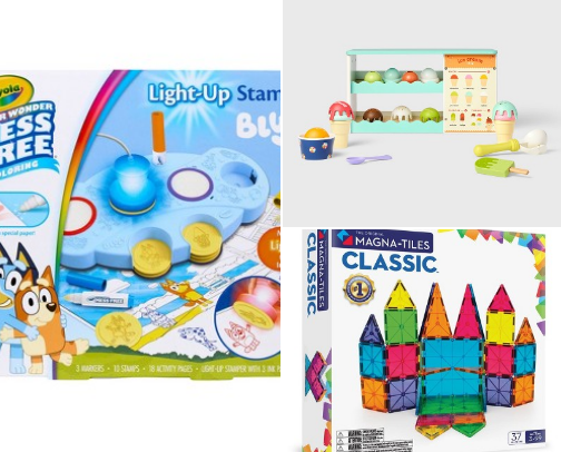 SAHM Survival Guide: Toys That Keep Them Occupied Alone cover photo collage