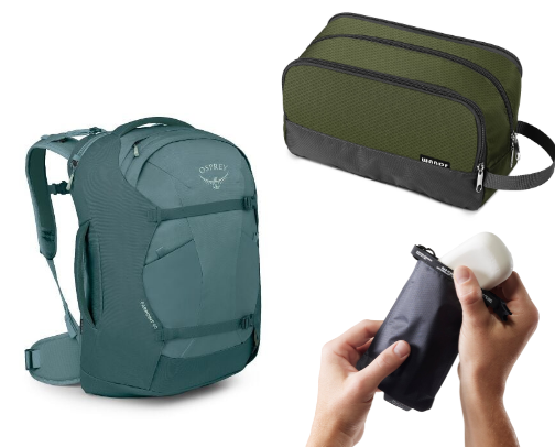 Bags & organization: perfect for any length trip cover photo collage