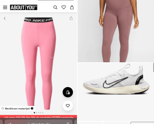 Nike store sport cover photo collage