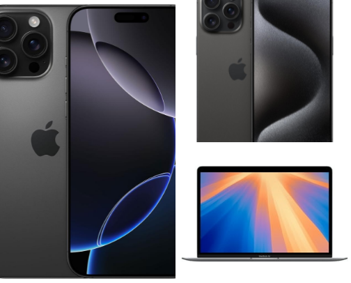 Apple Smartphone, MacBook & Accessories cover photo collage