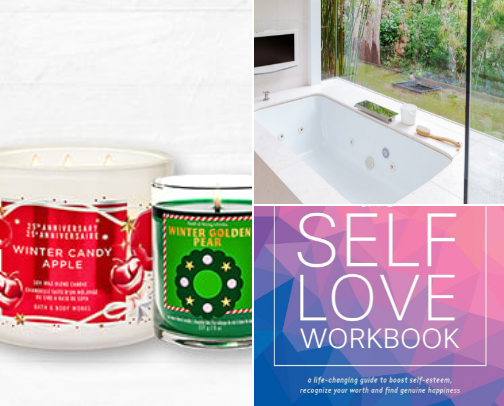 All self care items cover photo collage