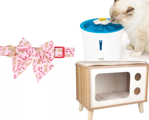 Pet Comforts Finds for Happy P
ets cover photo collage