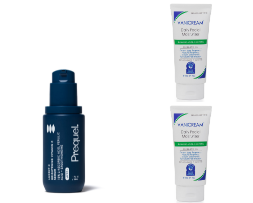 My 💕everyday morning & night skincare routine for the acne prone girls!! cover photo collage