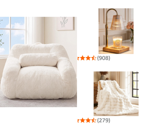 Cosy Autumn/Fall Home Finds from Amazon cover photo collage