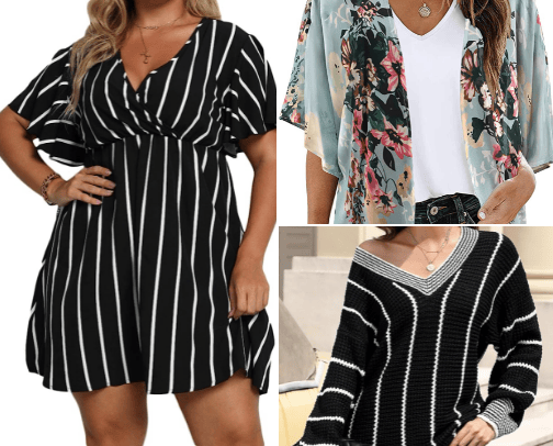 Plus size fashions cover photo collage