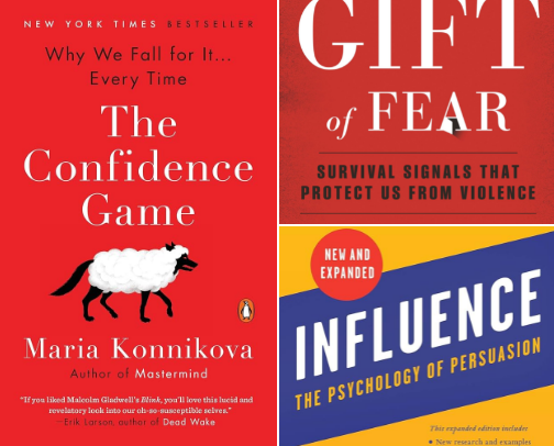 Books That Will Make You Scam-Proof in Today’s Crazy World cover photo collage