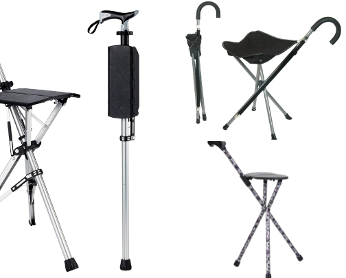 This is trending it looks like a cane but it’s actually a chair cover photo collage