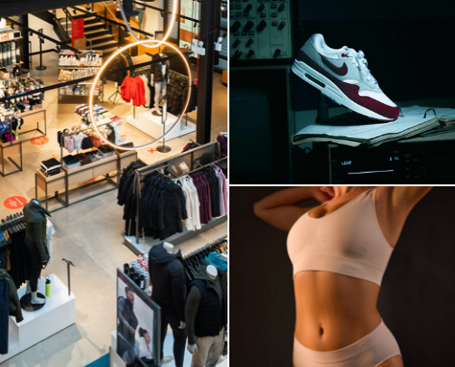 My favorite athletic brands cover photo collage