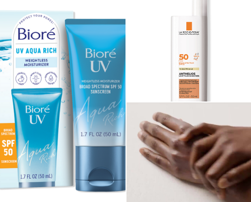 Age defense - sunscreen recommendation cover photo collage
