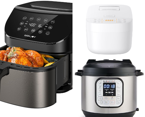 Modern Kitchen Gadgets for Effortless Cooking. cover photo collage