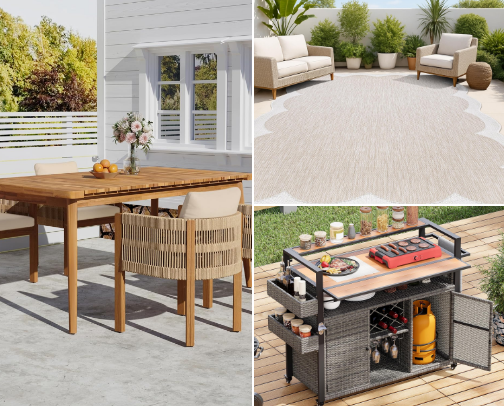 Outdoor living cover photo collage