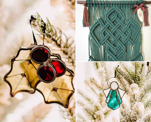 Handcrafted Christmas Ornaments & Gifts cover photo collage