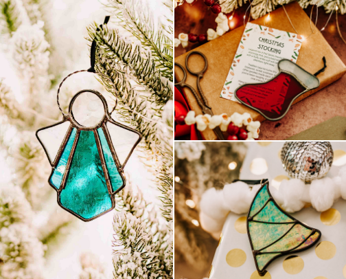 Handcrafted Christmas Ornaments & Gifts cover photo collage