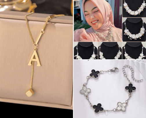 Aksesoris pria &wanita cover photo collage