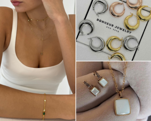 Jewelry made for everyday moments⋆˚ ⊹ ࣪ ˖ cover photo collage