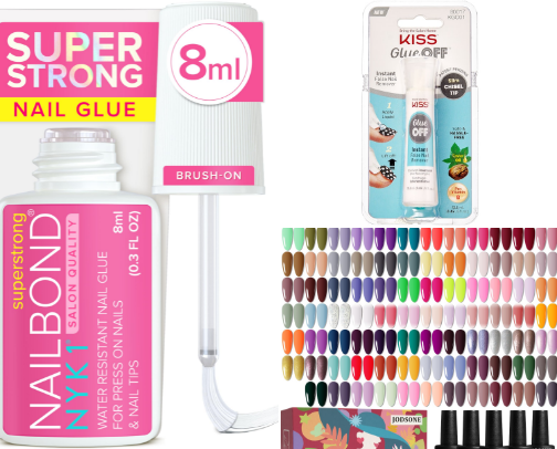 beginner nail art products! cover photo collage