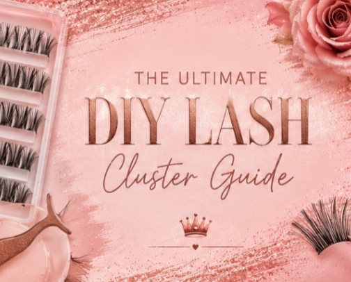 ✨ The Ultimate DIY Lash Cluster Guide cover photo collage