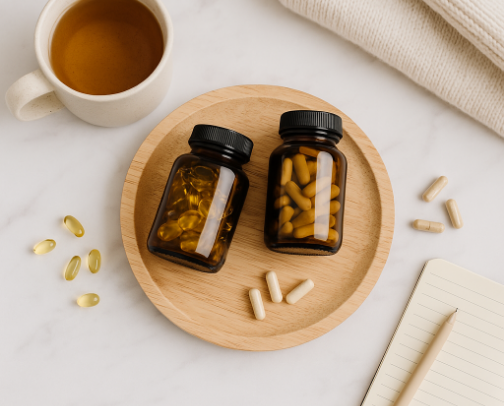 Natural Hormone Helpers: What’s Actually Helping My Perimenopause Symptoms cover photo collage