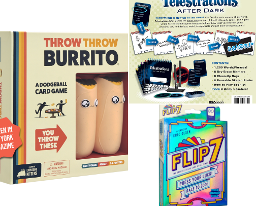 Game Night Recs cover photo collage