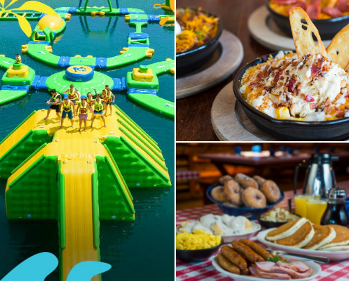 Wisconsin Dells travel guide cover photo collage