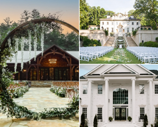 Southern DREAM Wedding Venues cover photo collage