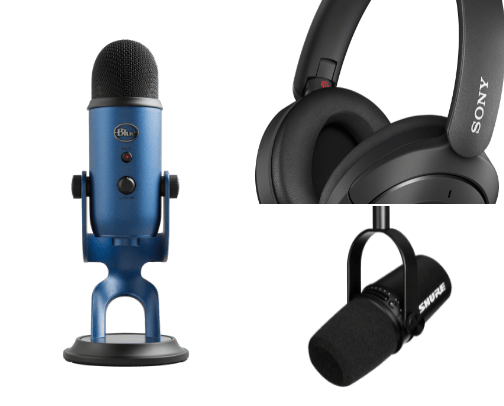 Starting a podcast? Best equipment to start! cover photo collage