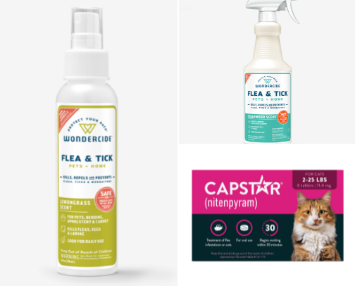 Flea & Tick Spray cover photo collage