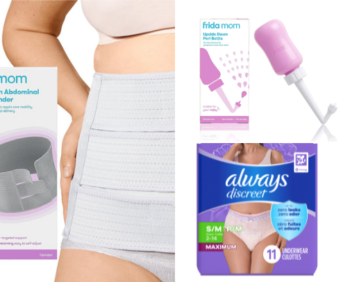 Postpartum Essentials for C-Section cover photo collage