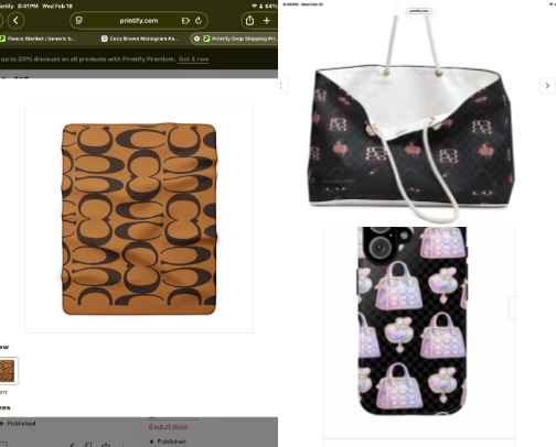 Blankets, Bags and Bling cover photo collage