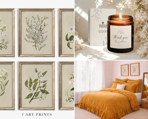 Etsy finds for home decor cover photo collage